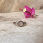 Rose Quartz Round Boho 925 Sterling Silver Ring