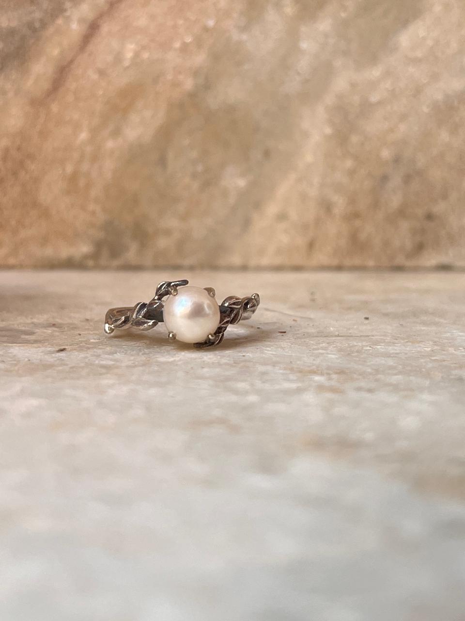 Forest Fresh Water Pearl 925 Sterling Silver Ring