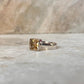 Citrine Square Cut Stone 925 Sterling Silver Ring