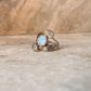 Moonstone Forest Statement 925 Sterling Silver Ring