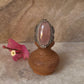 Rose Quartz Boho Oval Statement 925 Sterling Silver Ring