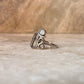 Om/ Aum Moonstone 925 Sterling Silver Ring