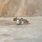 Moonstone Crown Pear 925 Sterling Silver Ring