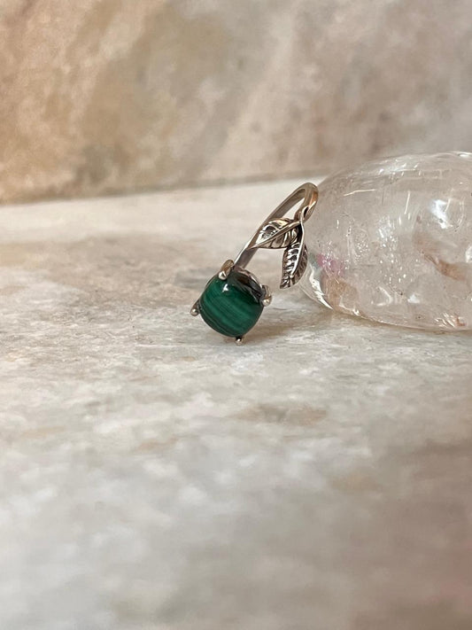 Malachite Forest Enchantment 925 Sterling Silver Ring