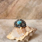 Forest Larimar Statement 925 Sterling Silver Ring