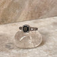 Black Onyx Heart Band 925 Sterling Silver Ring