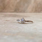 Moonstone Three Stone 925 Sterling Silver Ring