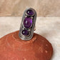 Amethyst Big Boho Handcrafted Statement 925 Sterling Silver Ring
