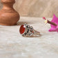 Carnelian Big Statement 925 Sterling Silver Ring