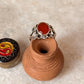 Carnelian Big Statement 925 Sterling Silver Ring