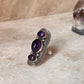 Amethyst Big Boho Handcrafted Statement 925 Sterling Silver Ring