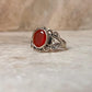 Carnelian Big Statement 925 Sterling Silver Ring