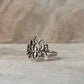 Big Divine Lotus 925 Sterling Silver Ring