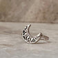 Boho Moon 925 Sterling Silver Ring