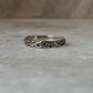 Thin Vintage Motif 925 Sterling Silver Band Ring