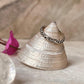 Thin Vintage Motif 925 Sterling Silver Band Ring