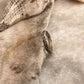 Thin Vintage Motif 925 Sterling Silver Band Ring