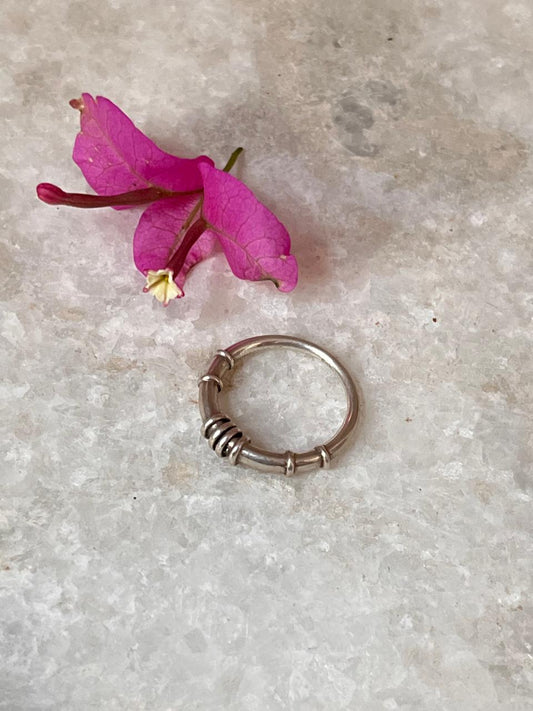 Dolki Tribal Stack 925 Sterling Silver Ring