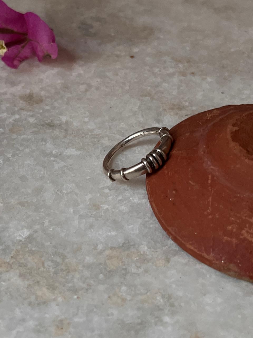 Dolki Tribal Stack 925 Sterling Silver Ring
