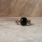 Black Onyx Cuban Link Band 925 Sterling Silver Ring