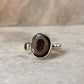 Red Coconut Druzy Geode With Garnet Sterling Silver 925 Ring