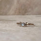 Minimal Dainty Moonstone Moon Phases 925 Sterling Silver Ring