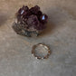 Flower Edge Band 925 Sterling Silver Ring