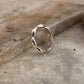 Flower Edge Band 925 Sterling Silver Ring