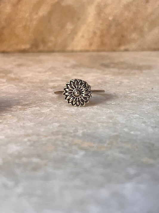 Sunflower 925 Sterling Silver Ring