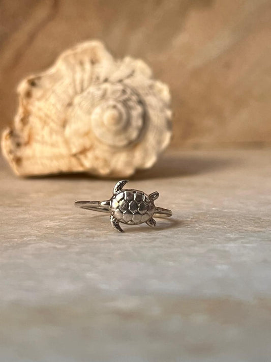 Tortoise 2 925 Sterling Silver Ring