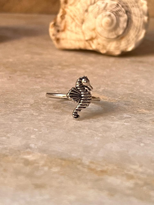 Sea Horse 925 Sterling Silver Ring