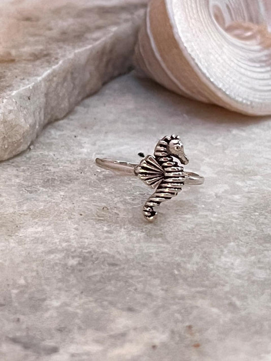 Sea Horse 925 Sterling Silver Ring
