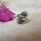 Phool Antique Flower Handcrafted Adjustable 925 Sterling Silver Ring
