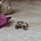 Bohemian Imported Handcrafted Flower Bunch Adjustable 925 Sterling Silver Ring