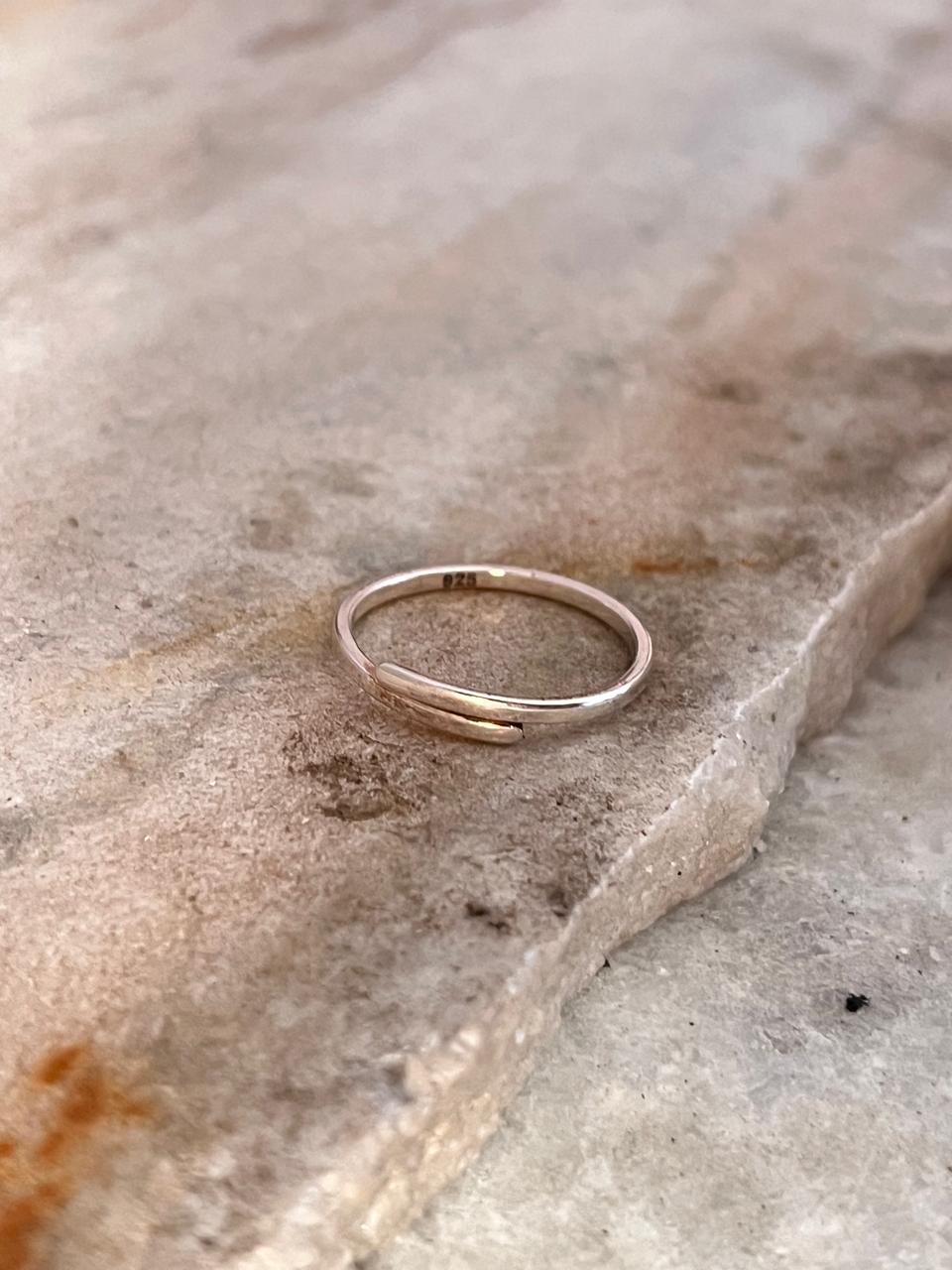 Plain Adjustable Band 925 Sterling Silver Ring