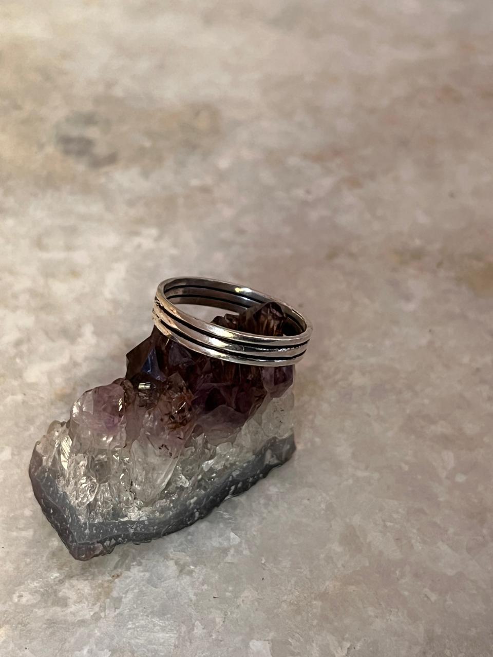Three Stack Band 925 Sterling Silver Ring