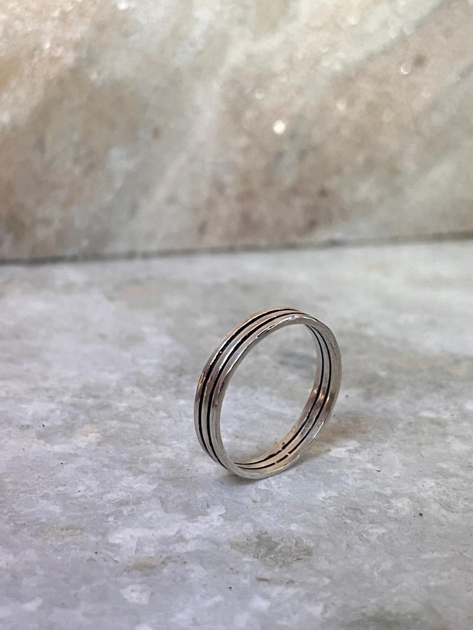 Three Stack Band 925 Sterling Silver Ring