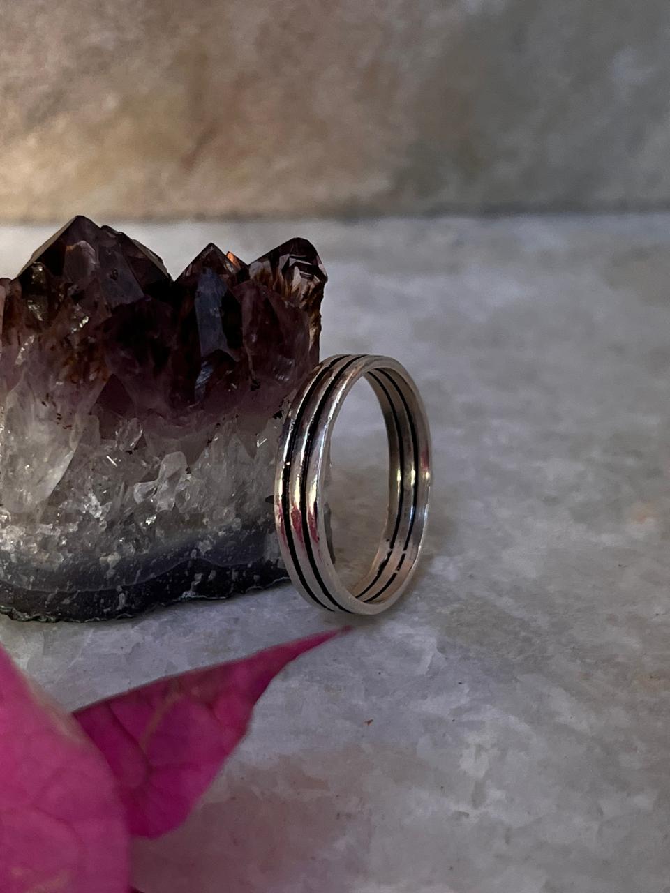 Three Stack Band 925 Sterling Silver Ring