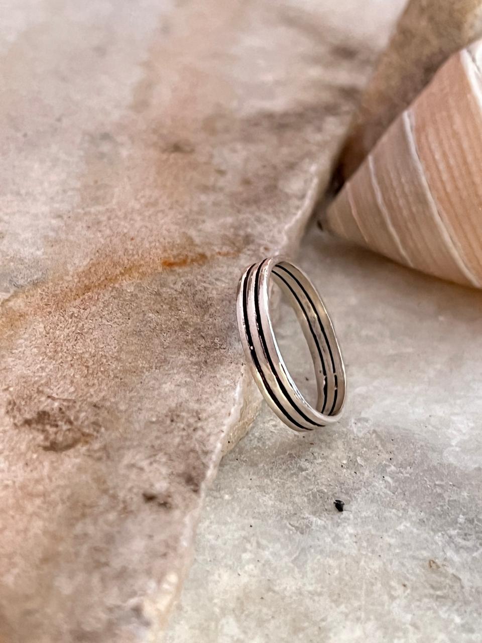 Three Stack Band 925 Sterling Silver Ring