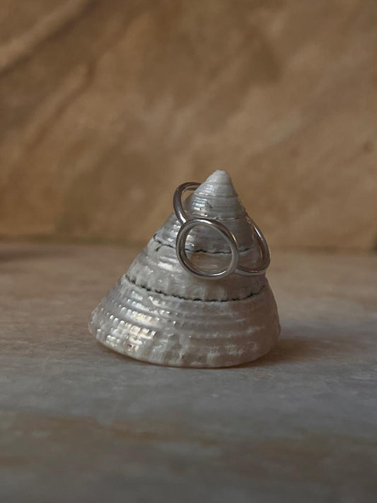 Round / Open Circle Boho 925 Sterling Silver Ring