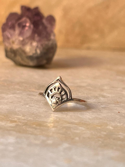 Mandala Piece 925 Sterling Silver Ring