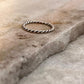 Twist Rope Minimal Stack Band 925 Sterling Silver Ring