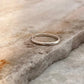 Random Hammered Sleek Stack Band 925 Sterling Silver Ring