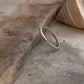 Random Hammered Sleek Stack Band 925 Sterling Silver Ring