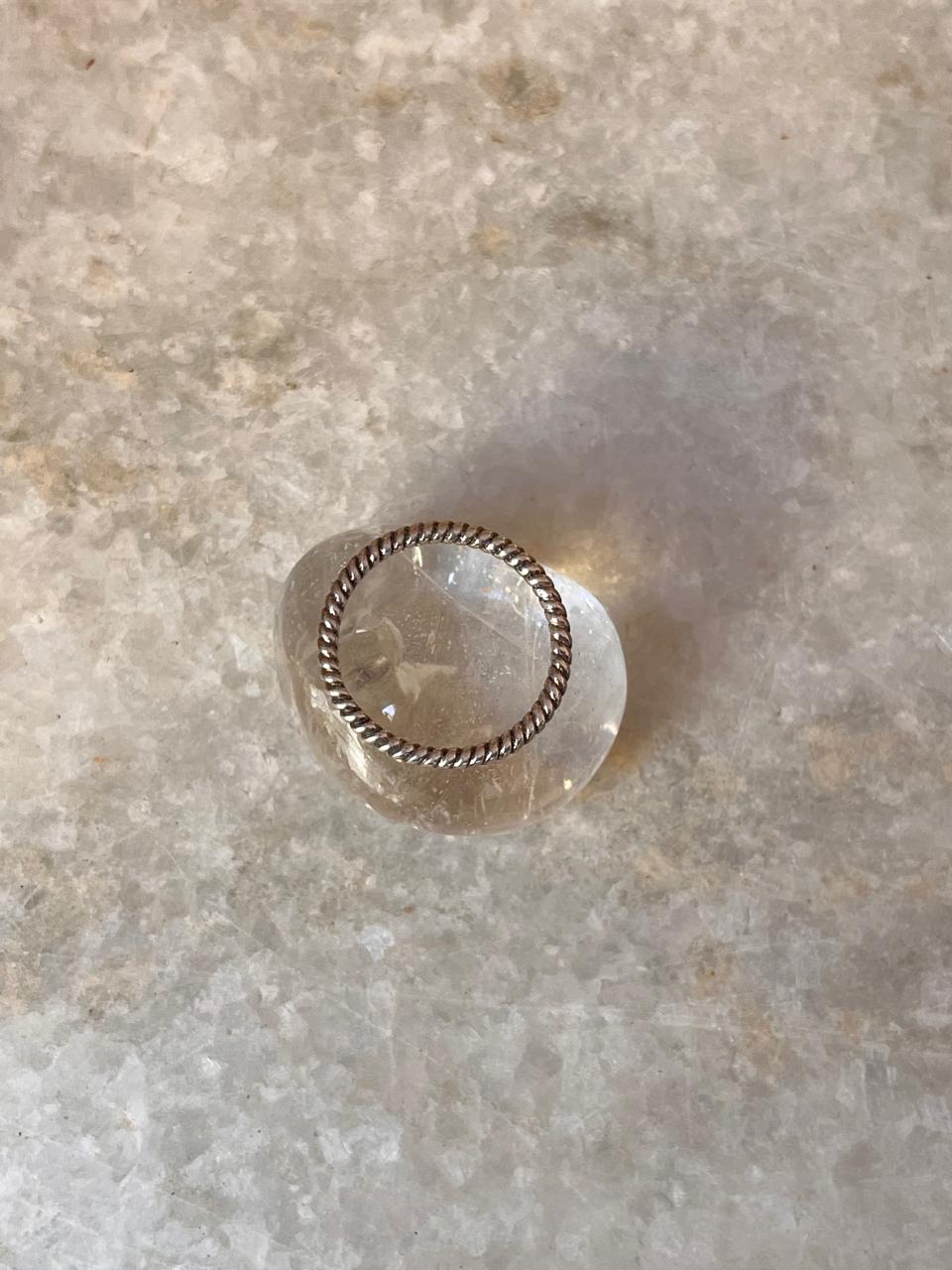 Classic Rope Band Stackable 925 Sterling Silver Ring