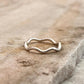 Wavy Stackable Band 925 Sterling Silver Ring