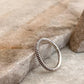 2 in 1 Plain and Rope Stack Band 925 Sterling Silver Ring