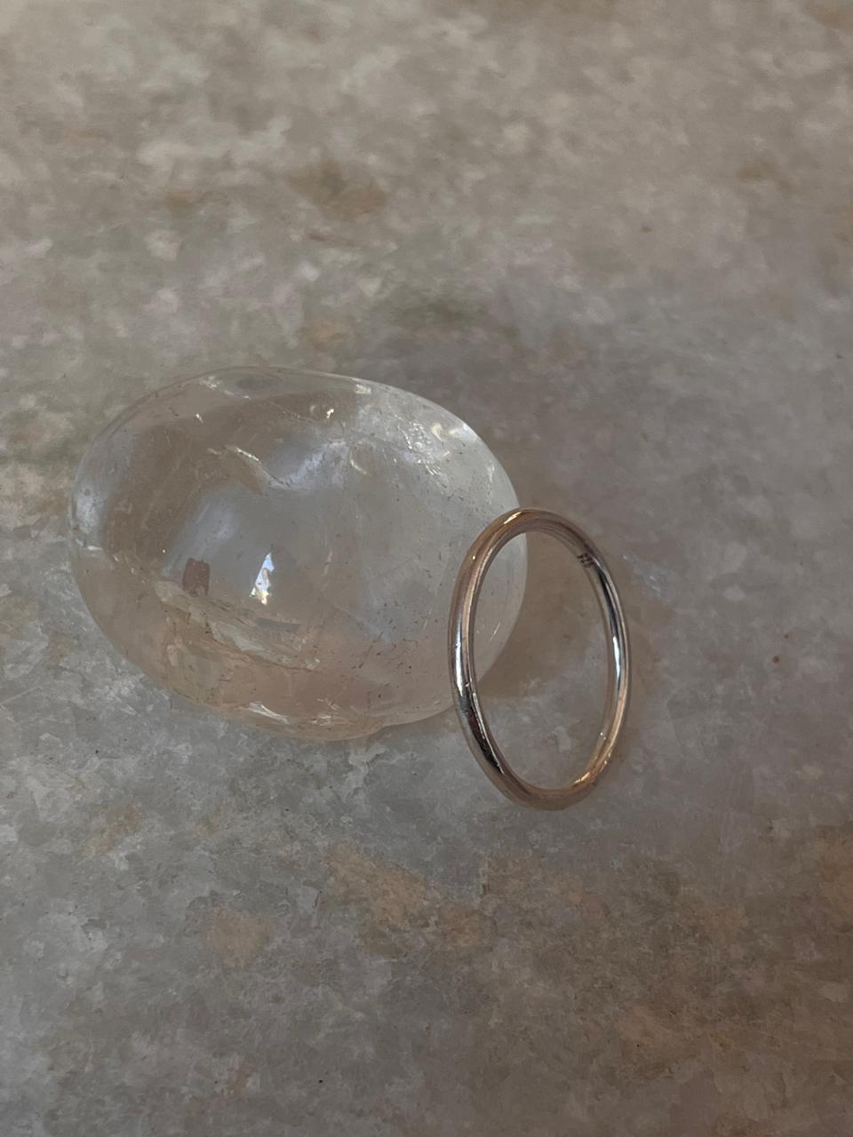 Minimal Plain Round Stack Band 925 Sterling Silver Ring