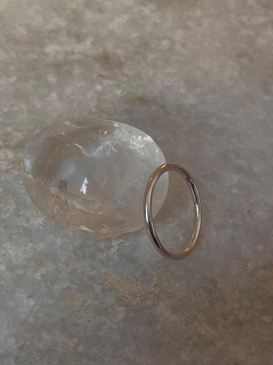 Minimalist 925 Sterling Silver round ring