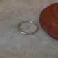 Minimal Plain Round Stack Band 925 Sterling Silver Ring